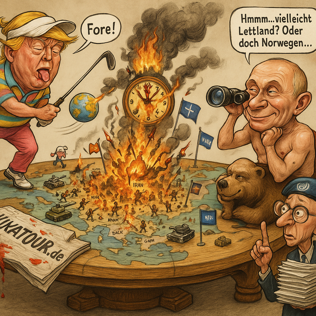 Weltpolitik im Irrenhaus: Wenn Clowns Krieg spielen