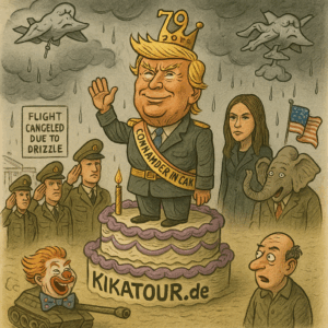 Geburtstagsparade mit Beigeschmack – Trumps großer Tag und das kleine Wetter