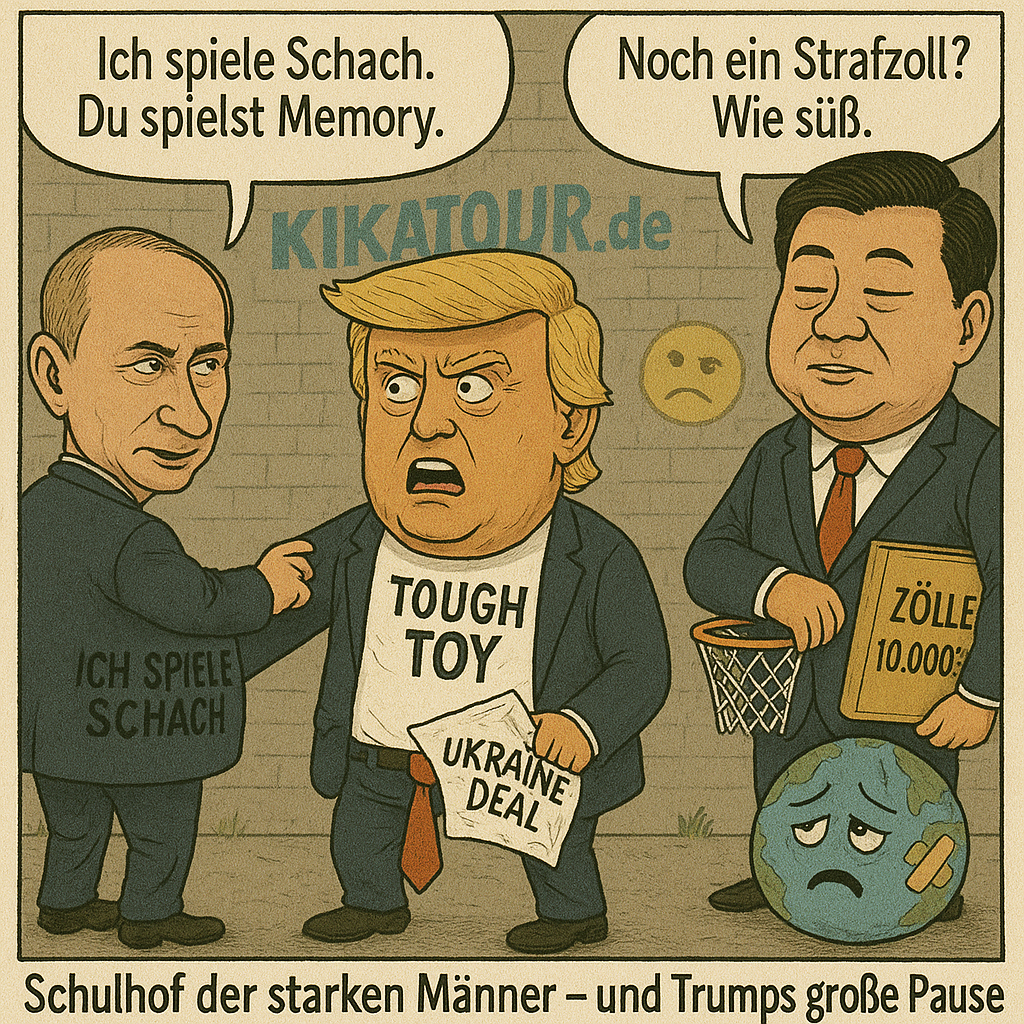 Schulhof der starken Männer – und Trumps große Pause