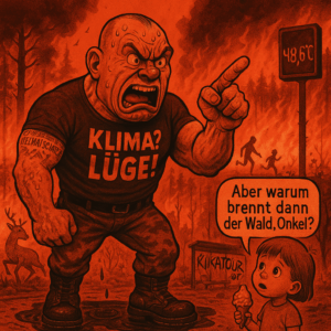 Wälder stehen in Flammen – aber der rechte Rand sieht keine Klimakrise