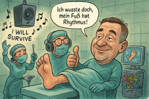 Als der Herausgeber von KIKATOUR.de operiert wurde – und dabei beste Laune hatte
