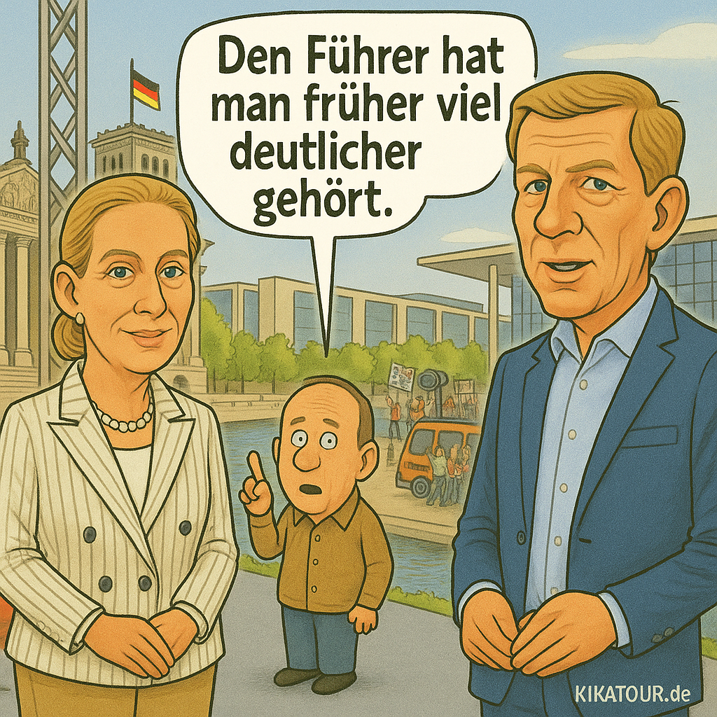Sommerinterview mit rechter Rückkopplung