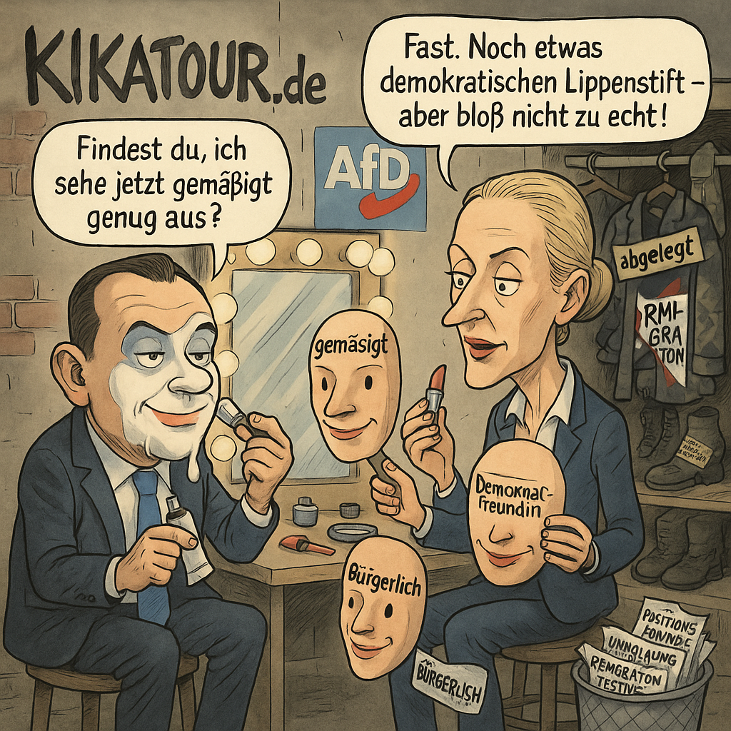 Tarnfarbe Blau – Die neue Maske der AfD