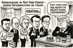 Friedenssuche im Fast-Food-Format – Europas Spitzenpolitiker bei Trump
