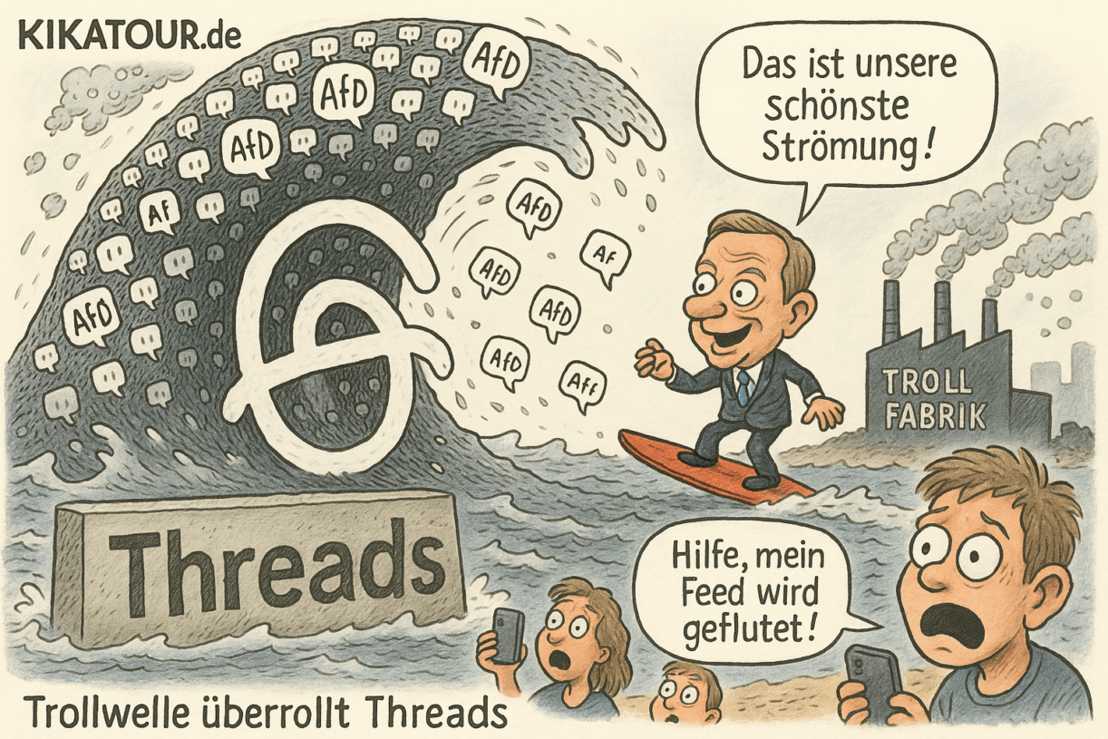 Trollwelle überrollt Threads