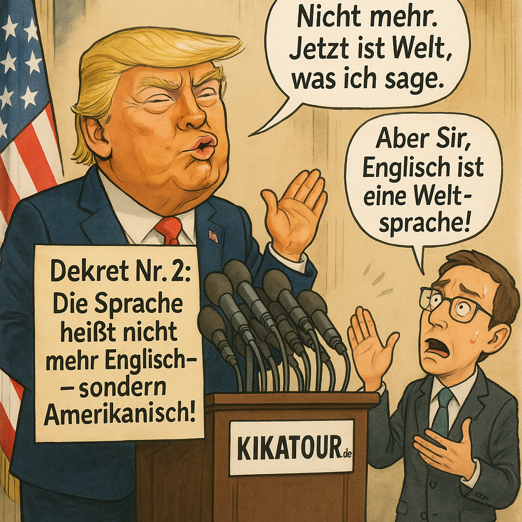 Englisch war gestern – Trump führt „Amerikanisch“ ein