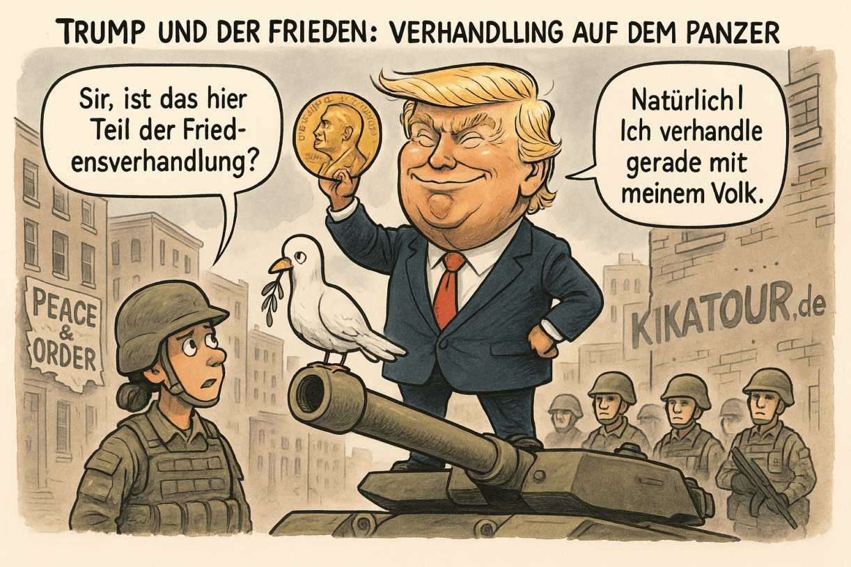 Trump und der Frieden: Verhandlung auf dem Panzer