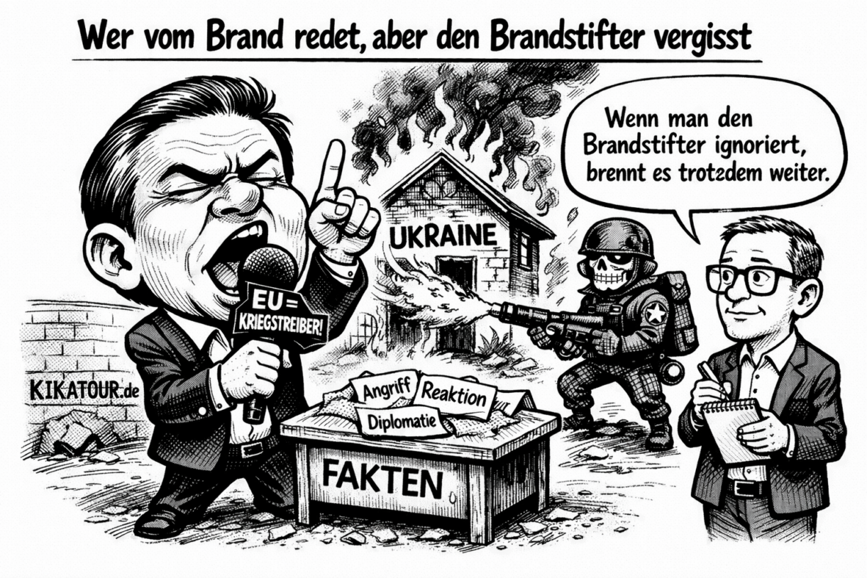Wer vom Brand redet, aber den Brandstifter vergisst