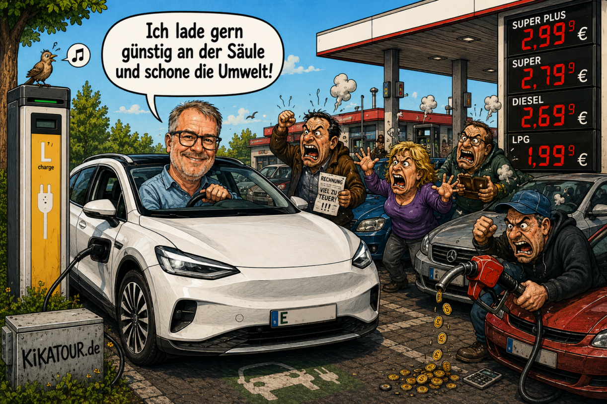 Gelassen an der Zapfsäule vorbei – Elektroauto statt Preisschock